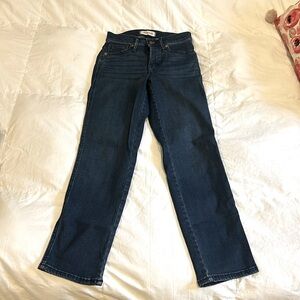 Madewell mid rise stovepipe denim jeans size 24 lots of stretch new